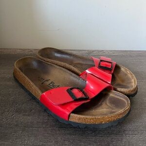 BETULA Birkenstock Red Sandals Size 11